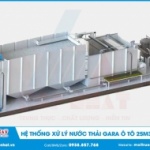 Hệ thống xử lý nước thải gara ô tô 25m3 ngày đêm