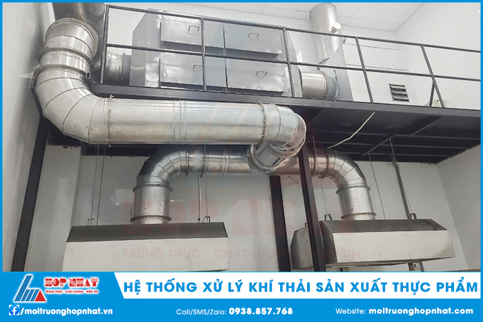 hệ thống xử lý khí thải sản xuất thực phẩm