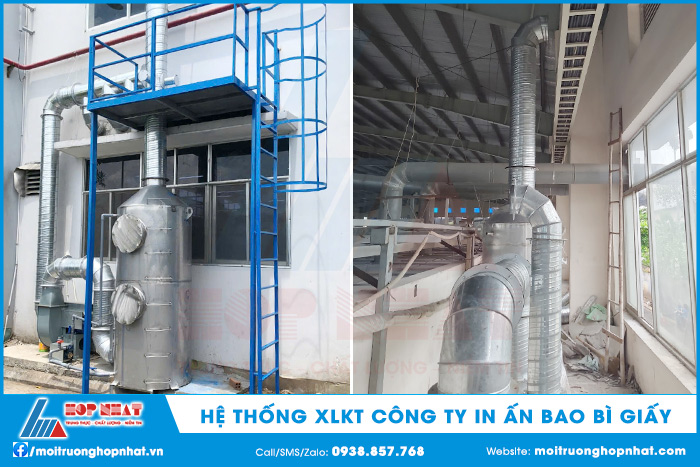 Xử lý khí thải in ấn bao bì giấy