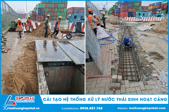 Thi công hệ thống xử lý nước thải cảng biển