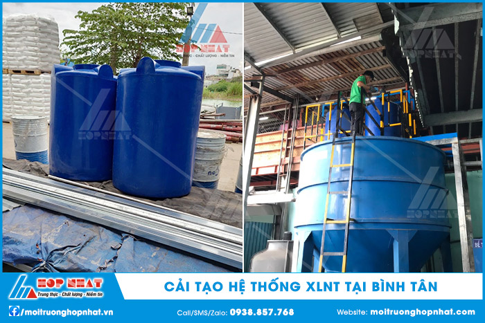 Cải tạo hệ thống xử lý nước thải tại Bình Tân