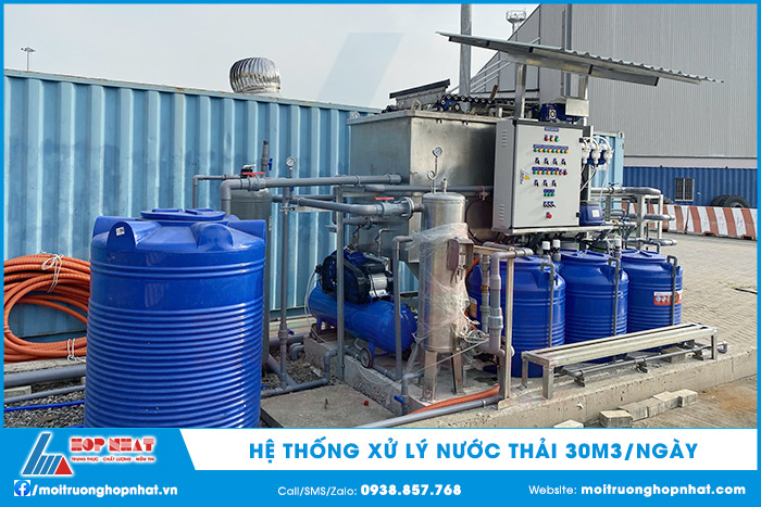 Hệ thống xử lý nước thải 30m3/ngày