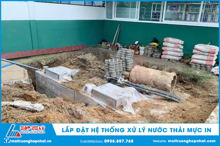 Lắp đặt hệ thống xử lý nước thải mực in