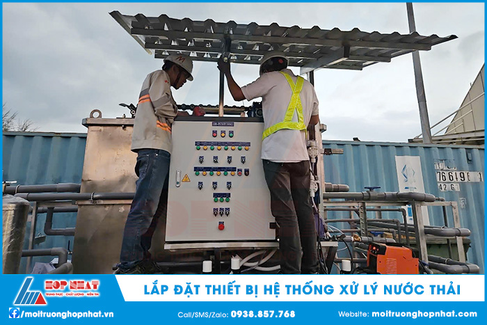 Lắp đặt thiết bị hệ thống xử lý nước thải