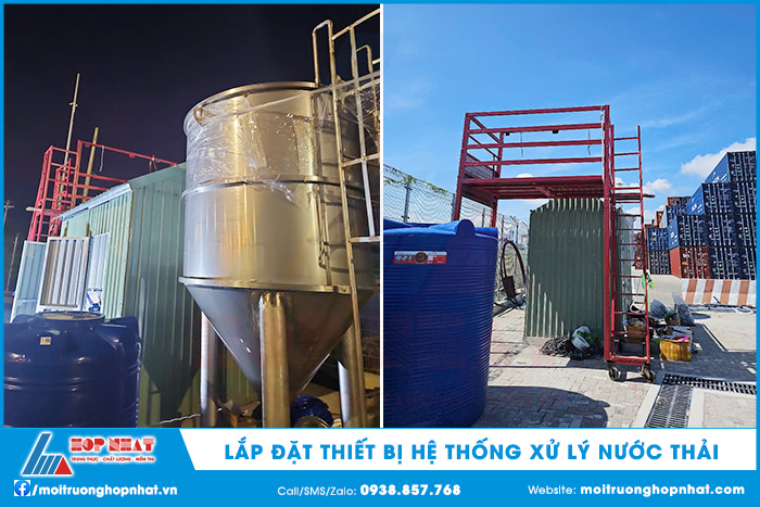 Lắp đặt máy móc thiết bị hệ thống xử lý nước thải