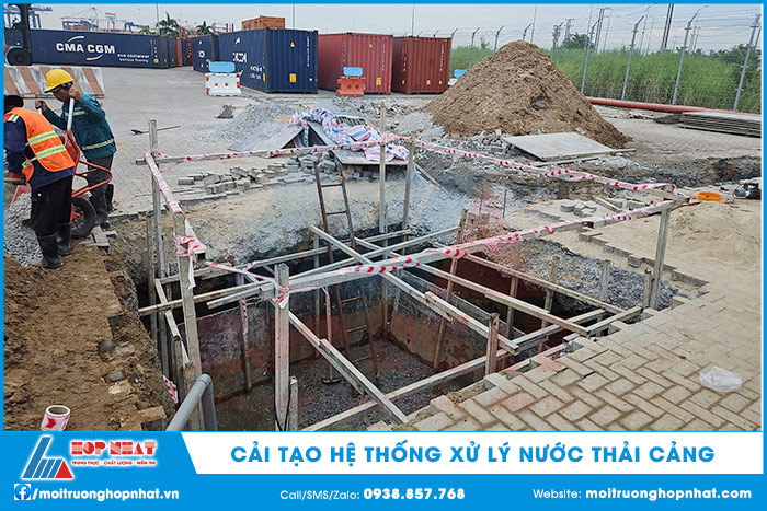 thi công hệ thống xử lý nước thải cảng biển