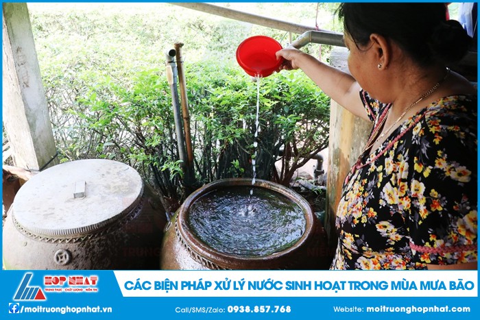 Các biện pháp xử lý nước sinh hoạt trong mùa mưa bão
