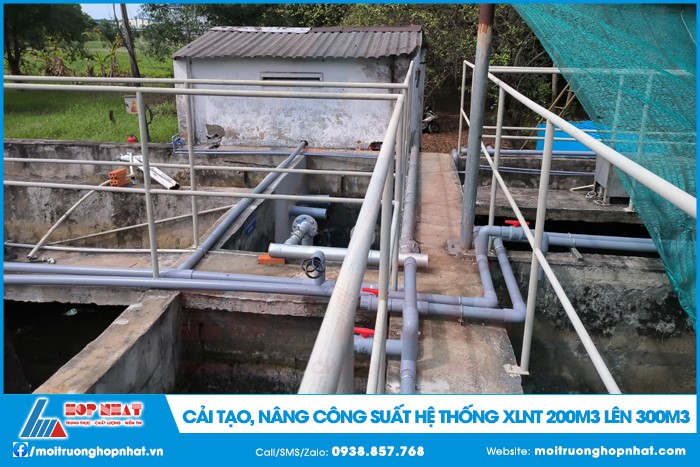 Cải tạo, nâng công suất hệ thống XLNT 200m3 lên 300m3