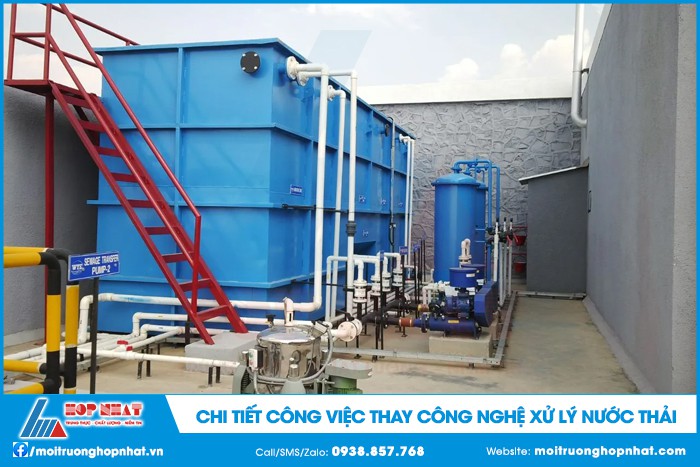 Chi tiết công việc thay công nghệ xử lý nước thải