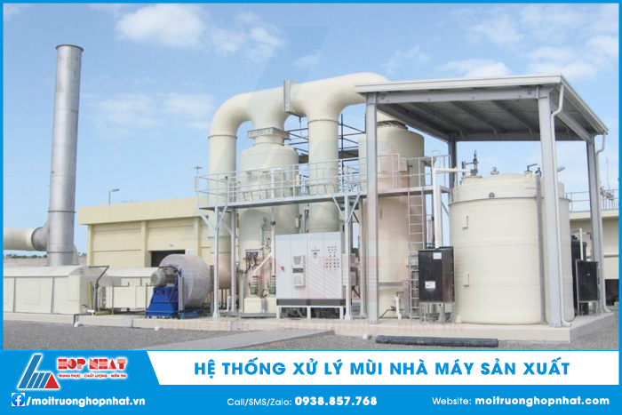 hệ thống xử lý mùi nhà máy sản xuất