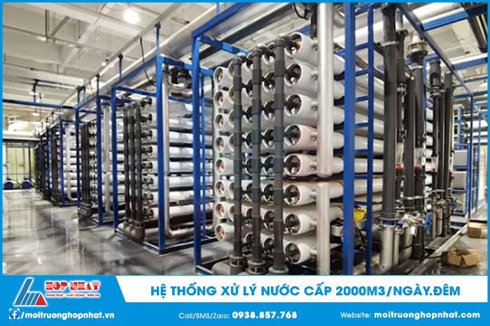 Hệ Thống Xử Lý Nước Cấp 2000m3/Ngày.đêm