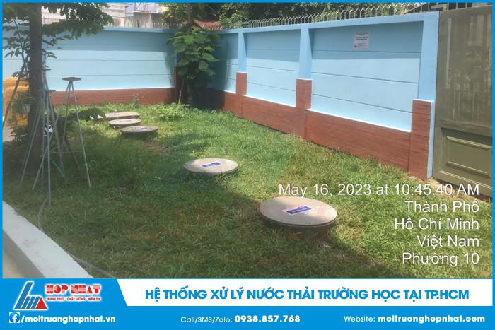 Hệ thống xử lý nước thải trường học tại TP HCM