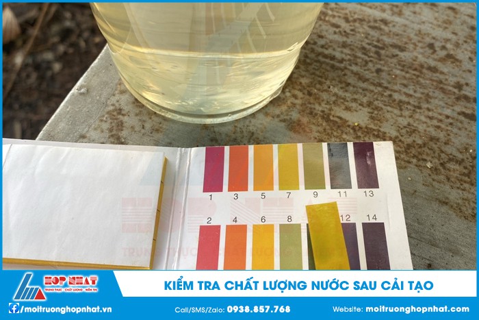 Kiểm tra chất lượng nước sau cải tạo