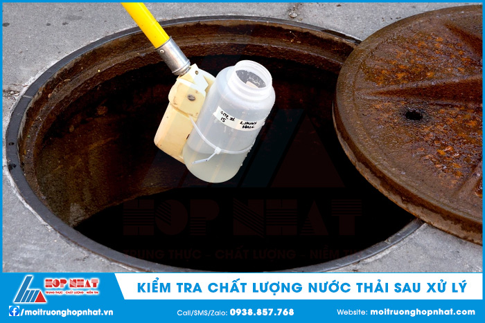 Kiểm tra chất lượng nước thải sau xử lý