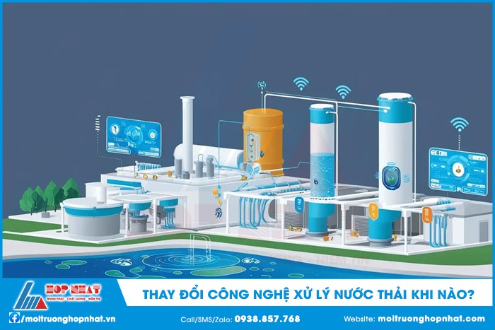 Thay đổi công nghệ xử lý nước thải trong trường hợp nào?