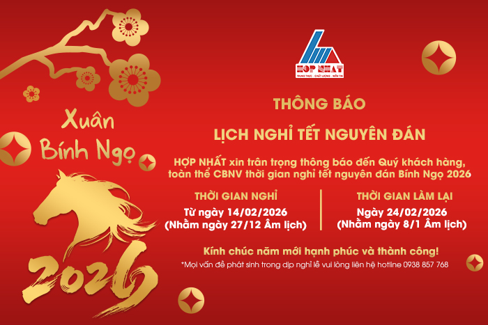 Thống báo nghỉ tết nguyên đán Bính Ngọ 2026