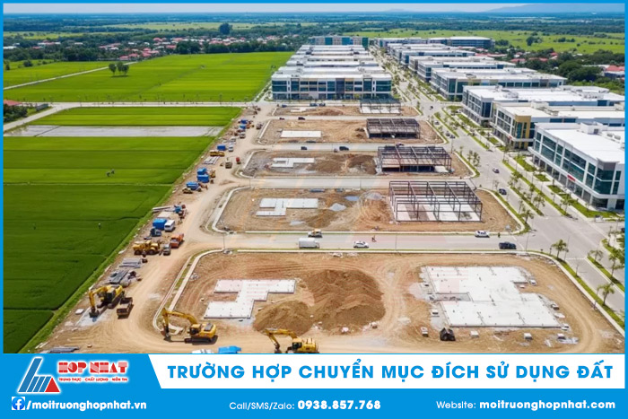 Trường hợp chuyển mục đích sử dụng đất