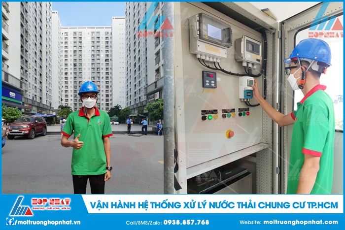 Vận hành hệ thống xử lý nước thải chung cư tại Quận 12