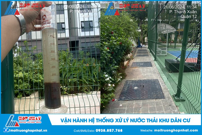 Vận hành hệ thống xử lý nước thải khu dân cư
