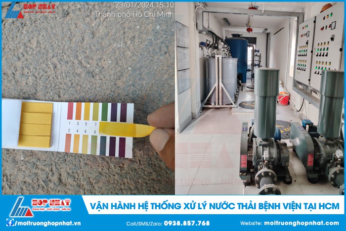 Vận hành hệ thống xử lý nước thải bệnh viện tại TPHCM