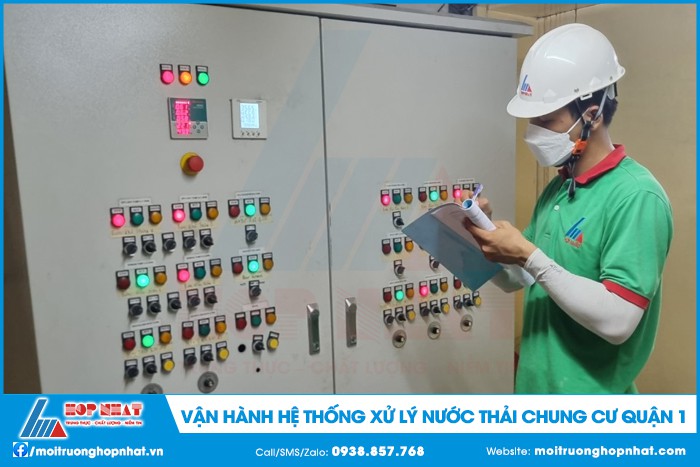 Vận hành hệ thống xử lý nước thải chung cư tại Quận 1