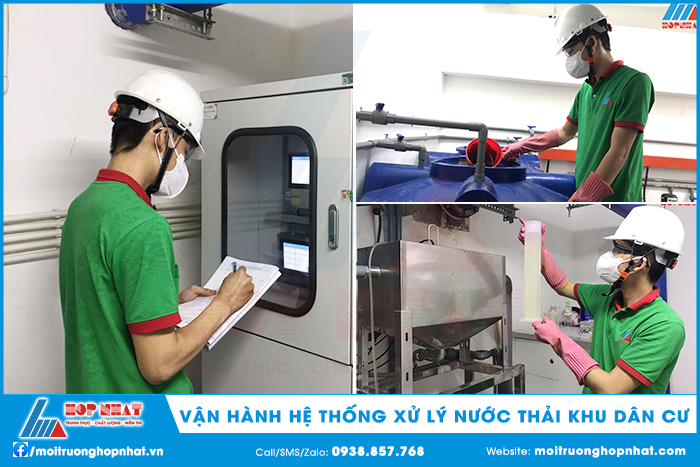 Vận hành hệ thống xử lý nước thải chung cư
