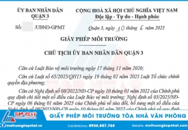Thực Hiện Giấy Phép Môi Trường Tòa Nhà Văn Phòng Tại TPHCM