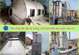 Dự án xử lý khí thải sản xuất cám cá 