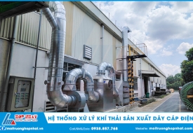 Lắp Đặt Hệ Thống Xử Lý Khí Thải Sản Xuất Dây Cáp Điện