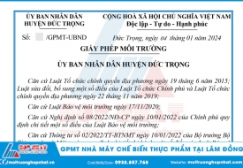 Tư Vấn Lập Giấy Phép Môi Trường Trường Tại Lâm Đồng 