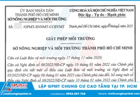 Thực Hiện Giấy Phép Môi Trường Chung Cư Cao Tầng Tại TPHCM