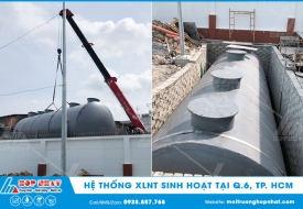 Hệ thống xử lý nước thải sinh hoạt tại quận 6, TP. HCM