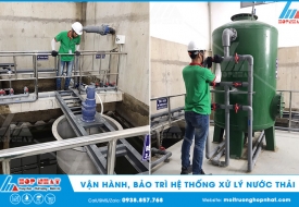Vận hành hệ thống xử lý nước thải tại KCN Mỹ Xuân, Bà Rịa - Vũng Tàu