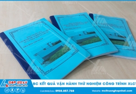 Lập báo cáo kết quả vận hành thử nghiệm công trình xử lý chất thải