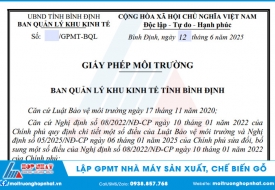 Lập Giấy Phép Môi Trường Nhà Máy Sản Xuất, Chế Biến Gỗ