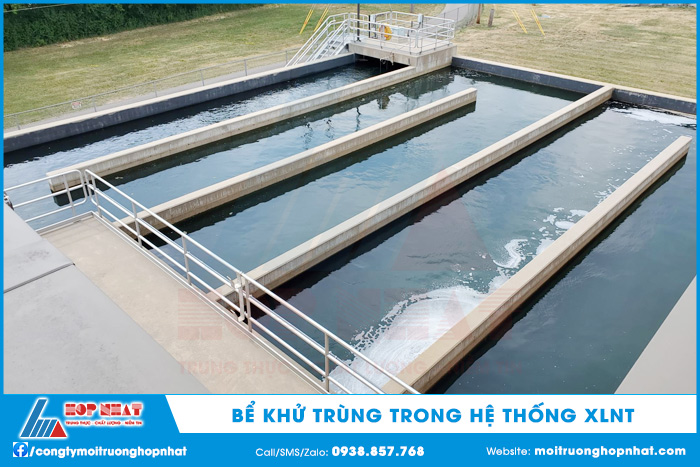 Bể khử trùng trong hệ thống XLNT