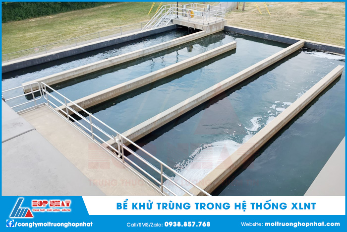 Bể khử trùng trong hệ thống xử lý nước thải