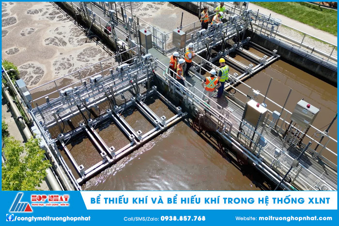Bể thiếu khí và bể hiếu khí trong hệ thống XLNT