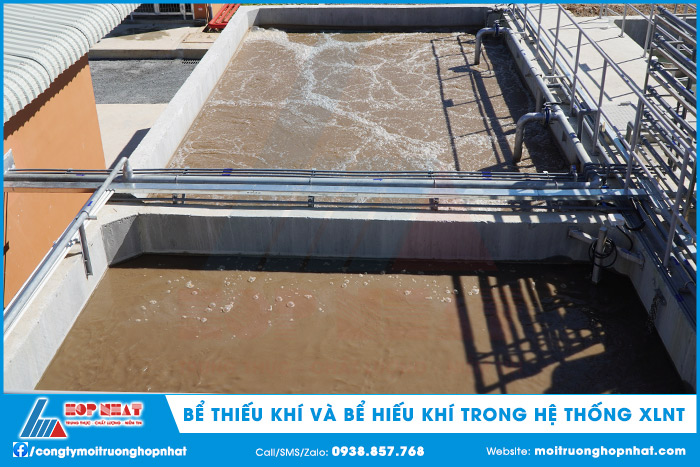 Bể Anoxic và bể Aerotank trong hệ thống XLNT