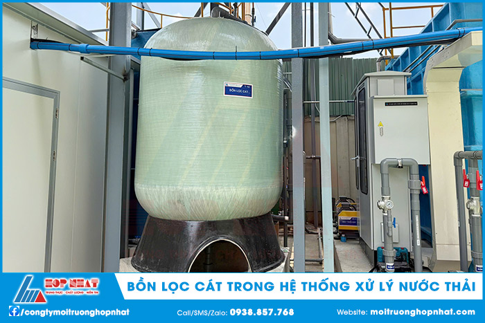 Bồn lọc cát trong hệ thống XLNT