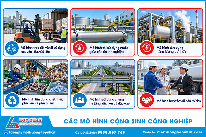 Các mô hình cộng sinh công nghiệp phổ biến hiện nay