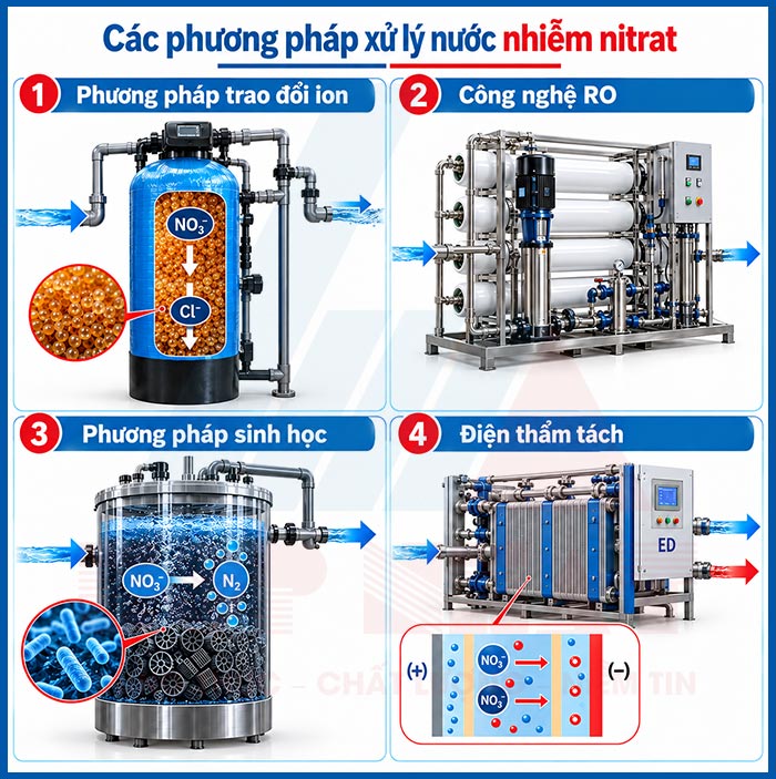 Các phương pháp xử lý nước nhiễm nitrat (ảnh minh họa)