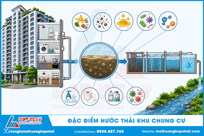 Đặc điểm nước thải khu chung cư