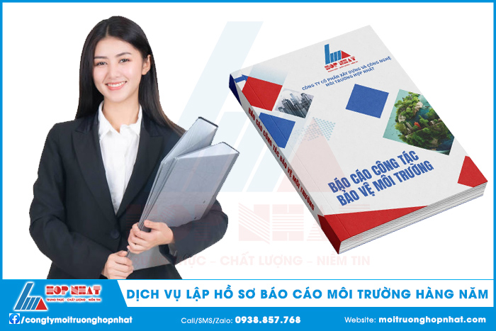 Dịch vụ lập hồ sơ báo cáo môi trường hàng năm