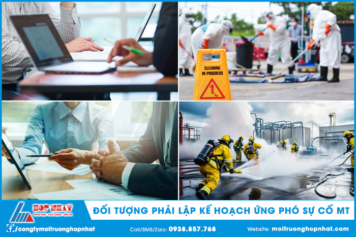Đối tượng phải lập kế hoạch ứng phó sự cố môi trường