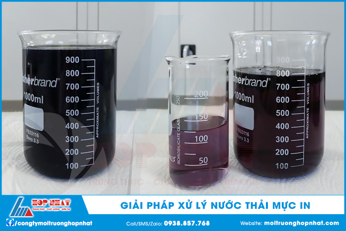 Giải pháp xử lý nước thải mực in