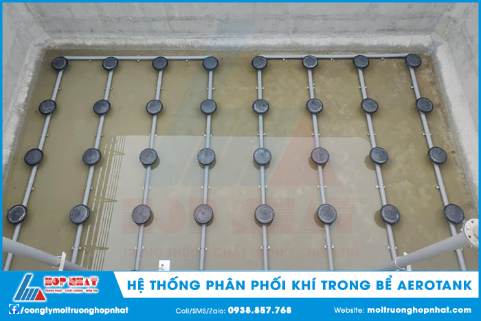 Hệ thống phân phối khí trong bể Aerotank