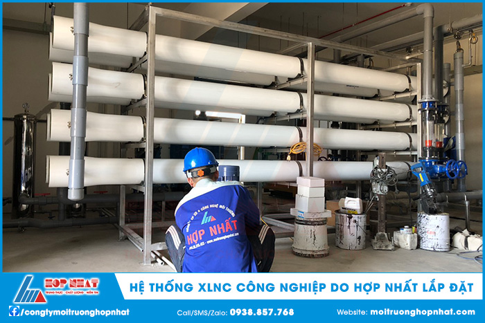 Một hệ thống xử lý nước cấp công nghiệp do Hợp Nhất thi công, lắp đặt