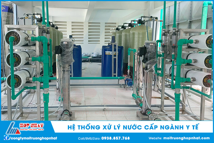 Một hệ thống xử lý nước cấp ngành y tế Hợp Nhất đã thực hiện