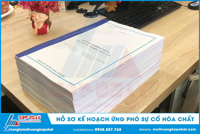 Hồ sơ kế hoạch phòng ngừa, ứng phó sự cố hóa chất của một dự án